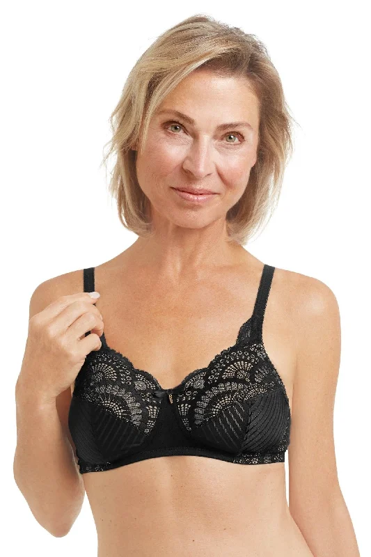 Women's demi - cup bras for a sexy lookAmoena Karolina Wire Free Mastectomy Bra - Black