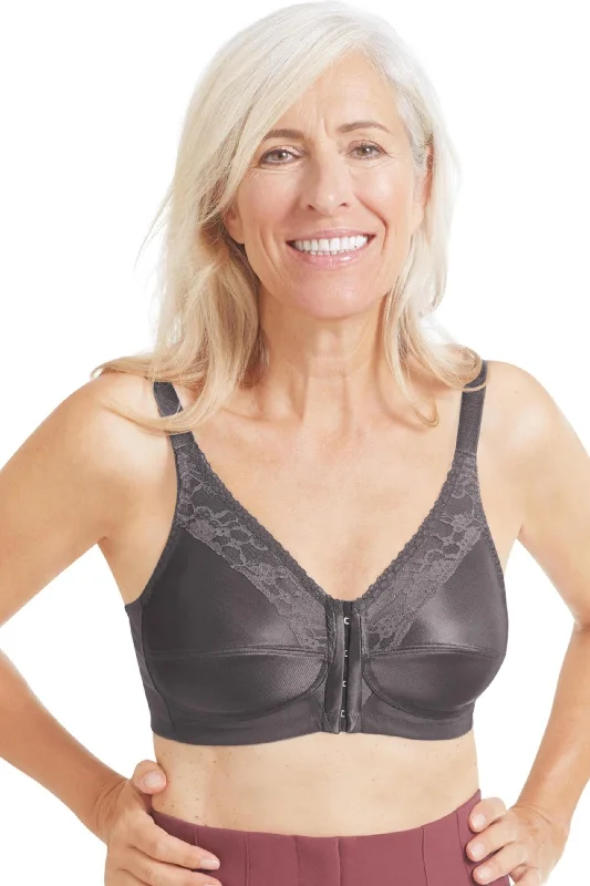 Women's bras made of breathable meshAmoena Nancy Front Fastening Mastectomy Bra - Dark Grey