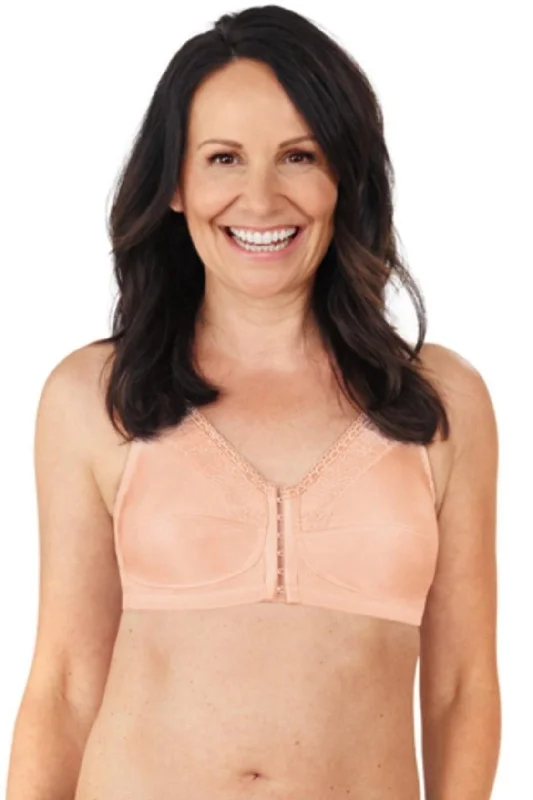 Women's bras with a cotton - polyester blendAmoena Nancy Front Fastening Mastectomy Bra - Blush