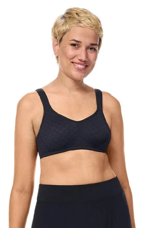 Women's bralettes with a soft, seamless styleAmoena Tiana Wire Free Mastectomy Bra - Black