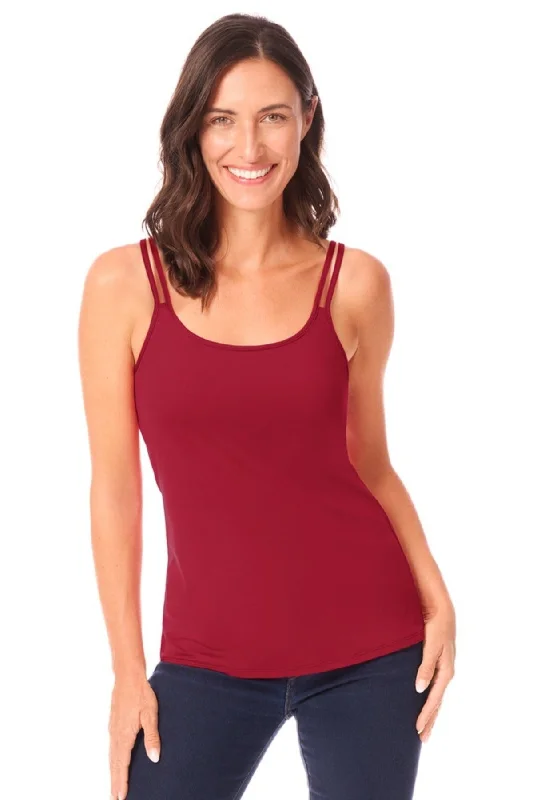 Women's black bras for a classic lookAmoena Valletta Mastectomy Top - Chilli Red