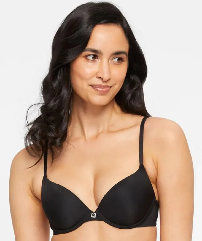 Women's geometric - patterned brasTemple Luxe by Berlei Smooth Level 1 Push Up Bra - Black