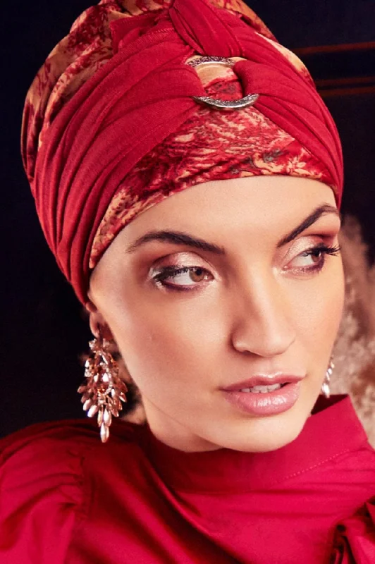 Women's bras with a slimming effectChristine Sienna Boho Turban Set - Oriental Red