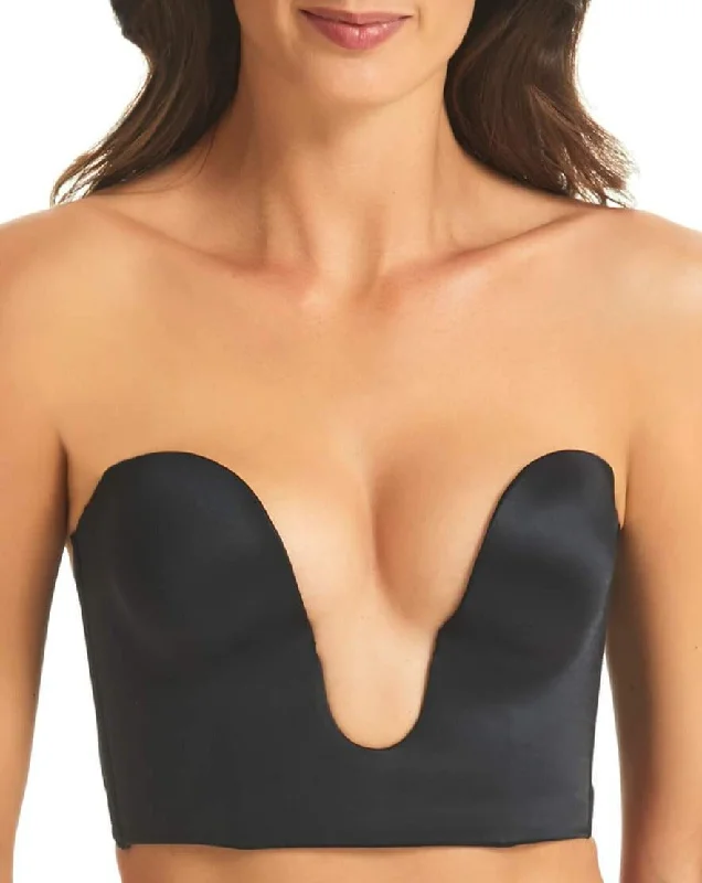 Women's red bras for a bold statementFinelines Refined Strapless Plunge Bustier - Black