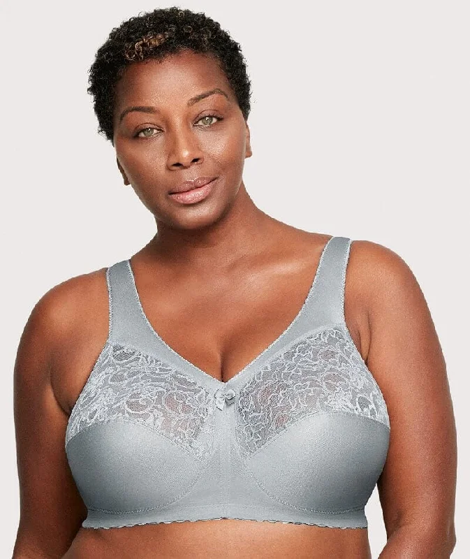 Women's geometric - patterned brasGlamorise Magiclift Original Wire-Free Support Bra - Soft Gray