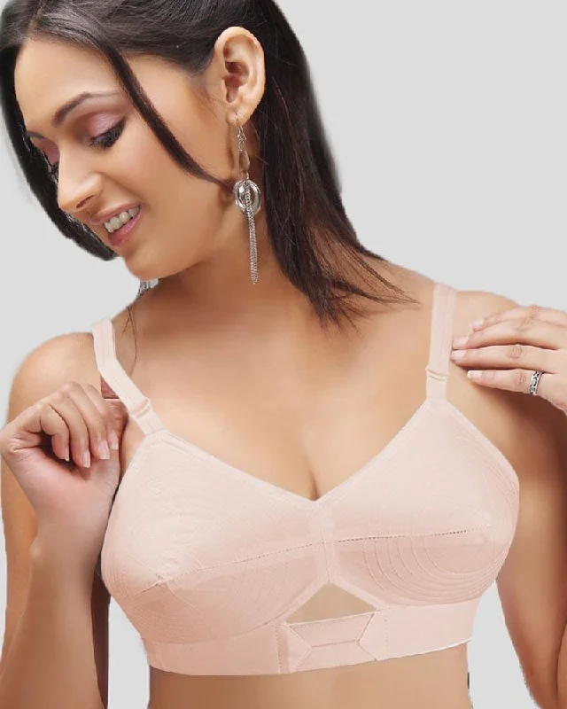 Women's strapless bras with silicone gripRed Rose Bra - Tulip Bra - Cotton Bra - Non Padded Non Wired Bra