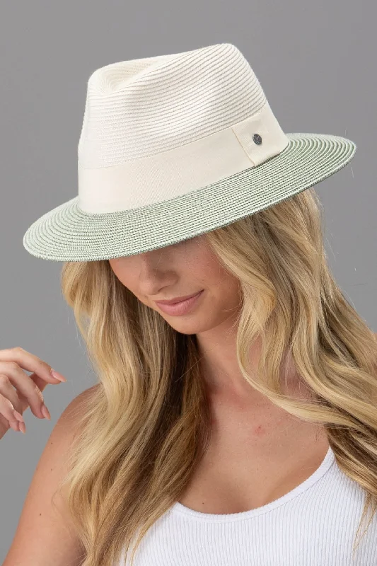 Women's striped brasRigon Bangalow Fedora - Ivory/Sage