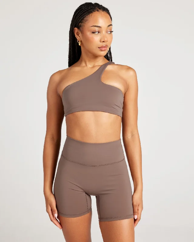 affordable women sport bra for budget - conscious shoppersAura Flow Lite Bra - Mushroom