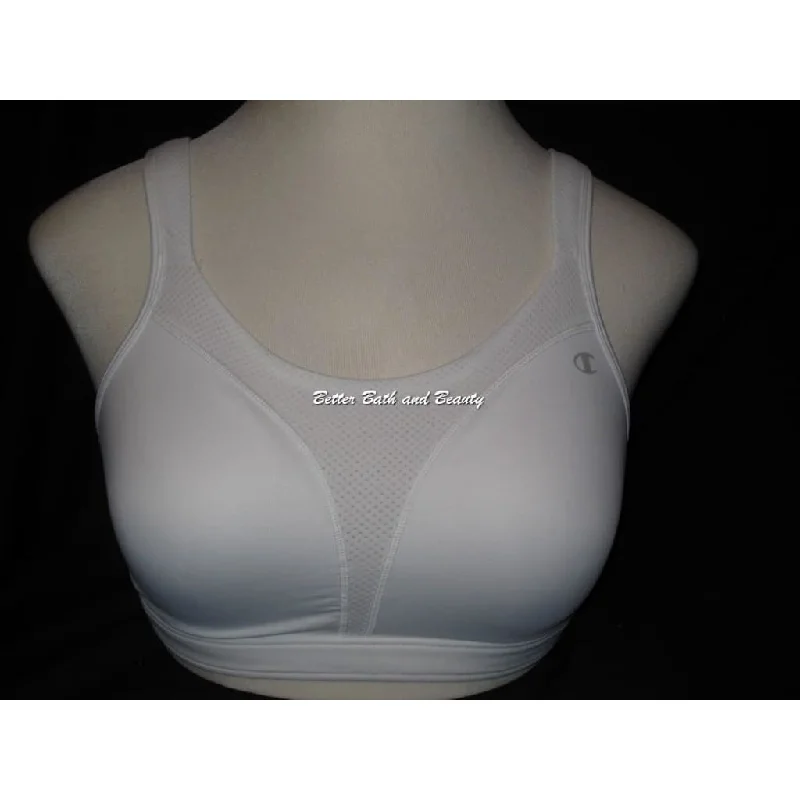 anti - chafing women sport bra for comfort during exerciseChampion 1602 Spot Comfort Full Support Wire Free Sports Bra 38C White NWT