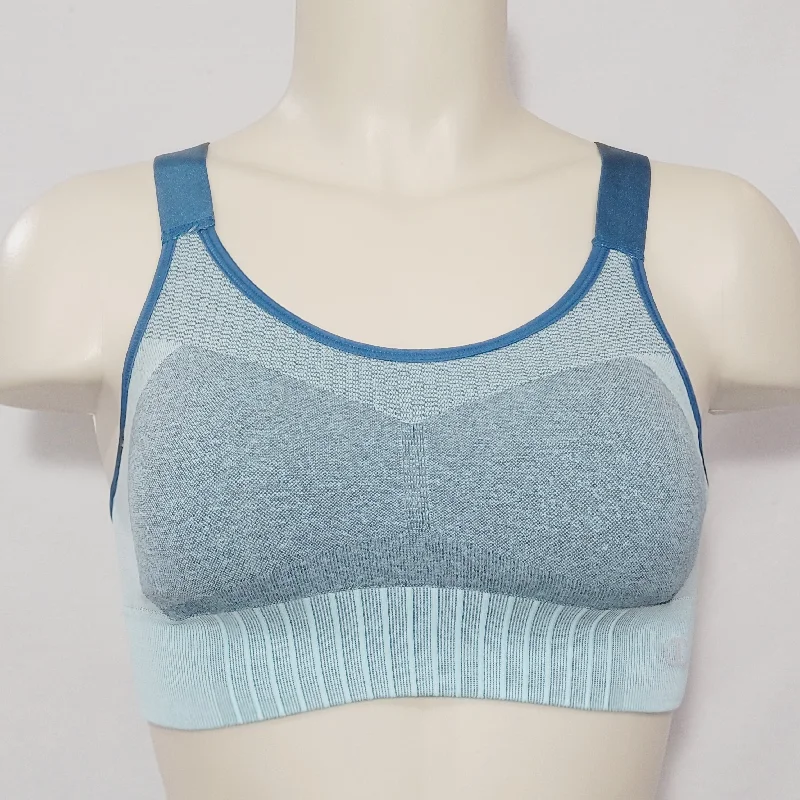 breathable women sport bra for ventilationChampion B9477 Seamless Shape Wire Free Y-Back Bra MEDIUM Caste Teal NWT