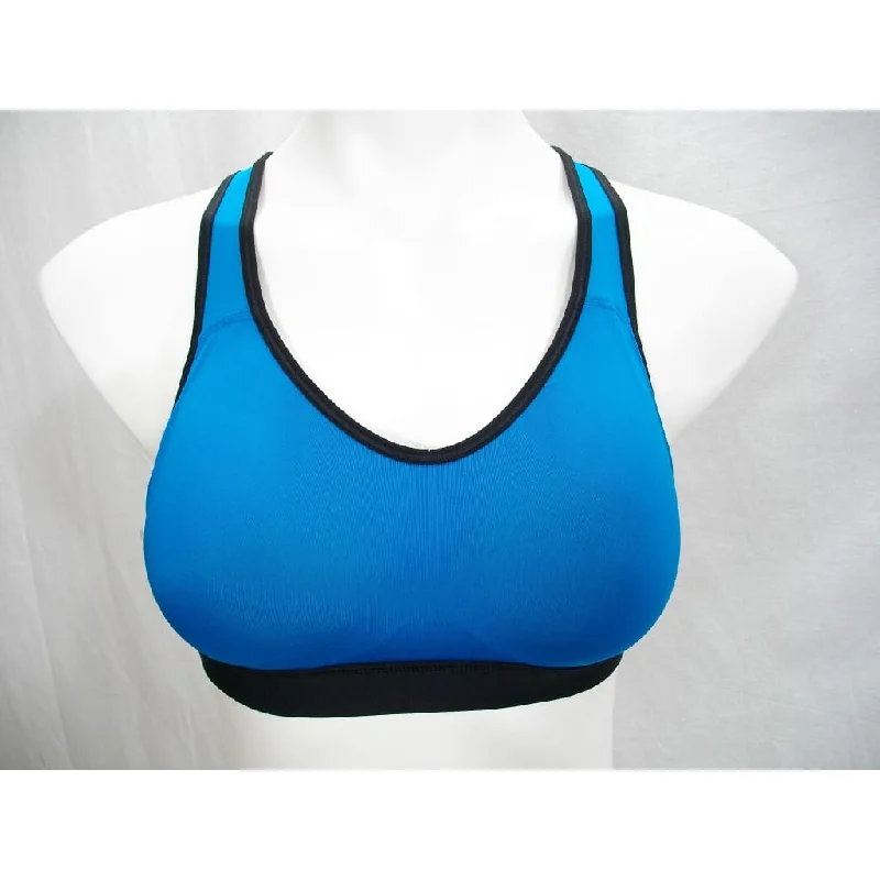 underwire women sport bra for enhanced shapingChampion N9642 Concealer Ladder Back Wire Free Bra SMALL Teal Blue & Black NWOT