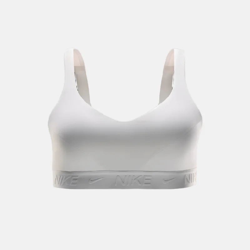 racerback women sport bra for freedom of movementNike Indy High Support Padded Adjustable Women's Sports Bra -White/Stone Mauve/White