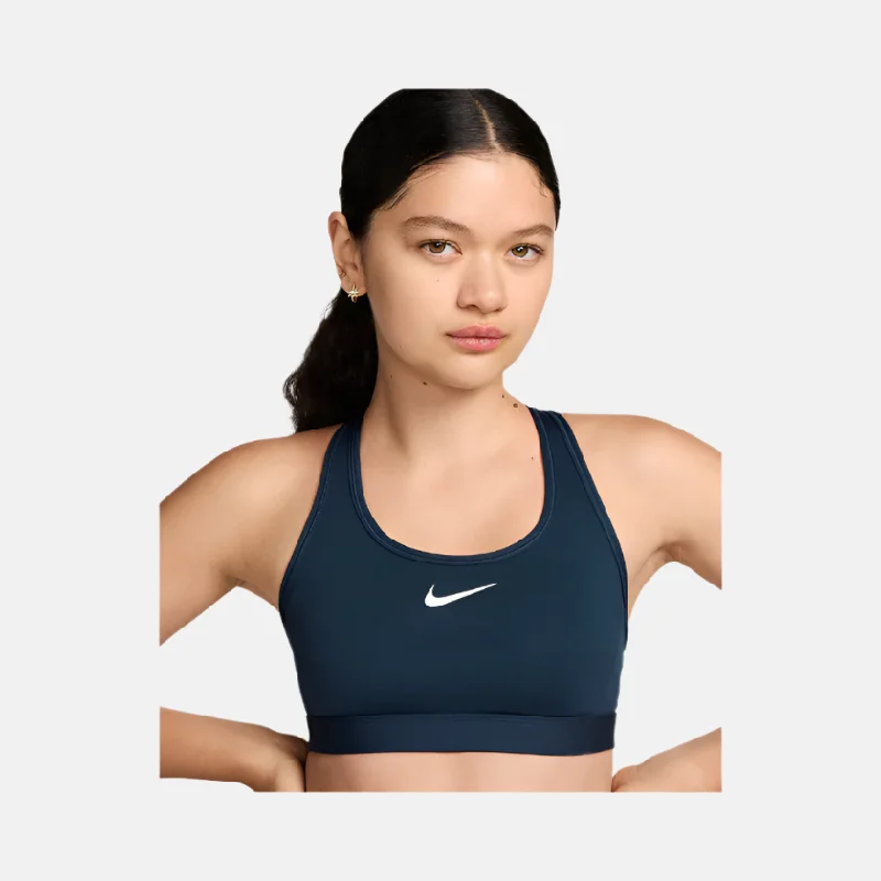 high impact women sport bra for runningNike Swoosh Medium-Support Padded Women's Sports Bra -Armoury Navy/White