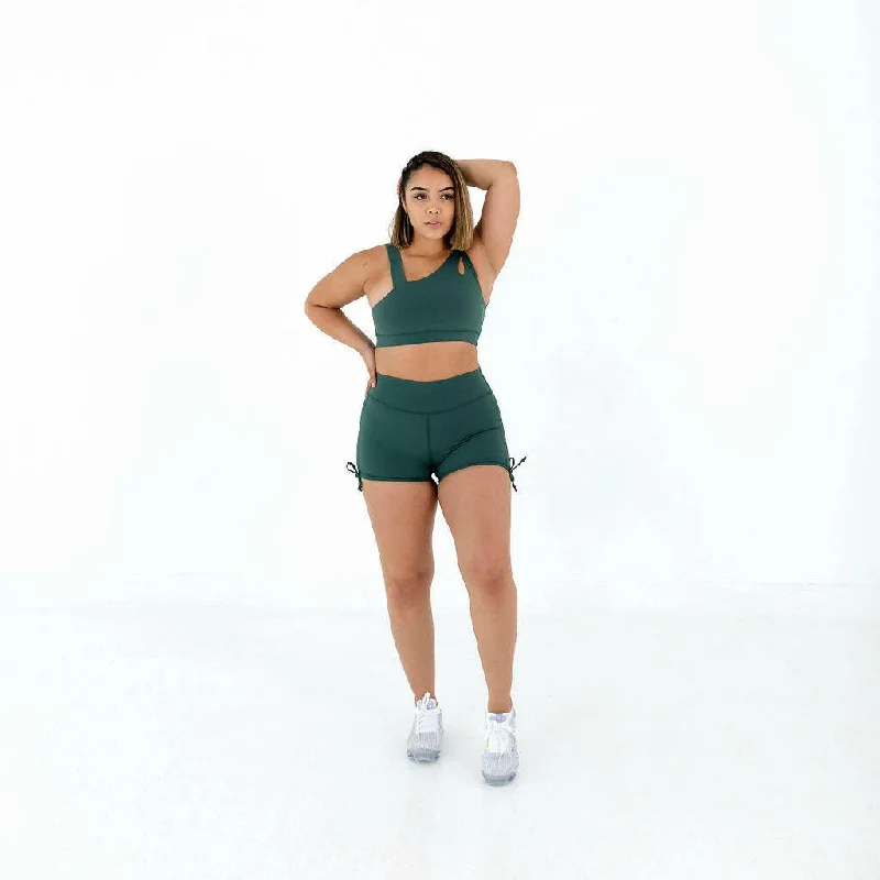 luxury brand women sport bra for high - end qualityRebel Sports Bra (Dark Green)