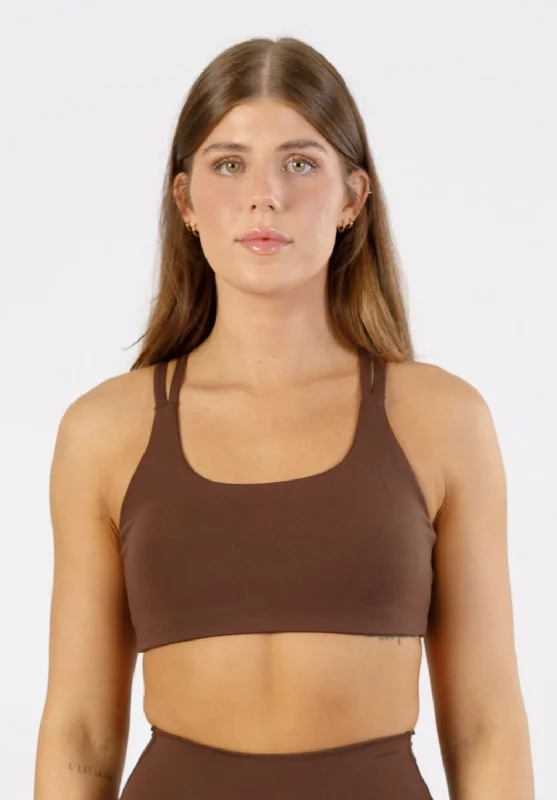 colorful women sport bra for a stylish lookRecStretch Radiate Bra Walnut