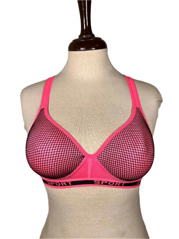 seamless women sport bra for smooth under clothesShocking Pink Sports Back Padded Bra